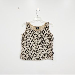 Cute Tan and Black Produce Company Tank Top